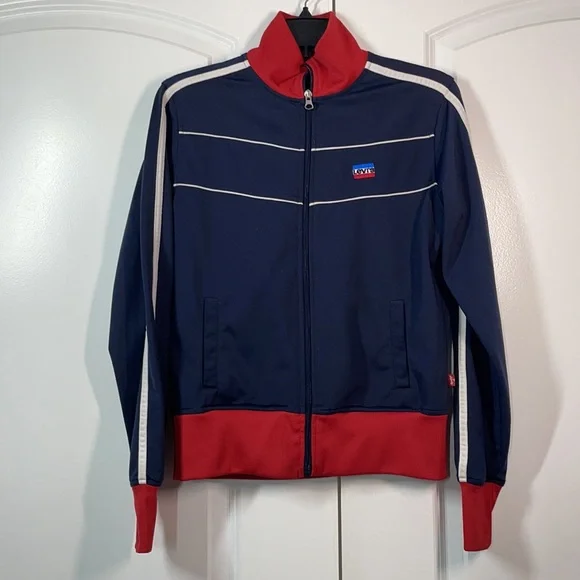 Vintage Levis Zip Up Warm Up Jacket Size M - Picture 6 of 13
